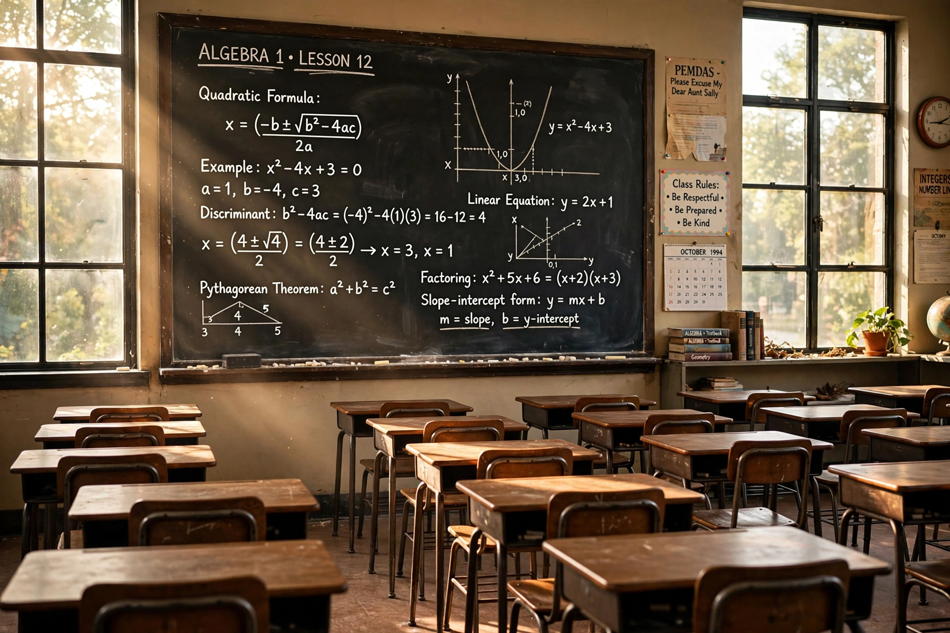 Teaching — algebra classroom